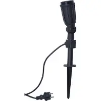 Star Trading Star 418-91, douille pour spot, plastique, noir, 43,5 x 7,5 x 7,5 cm