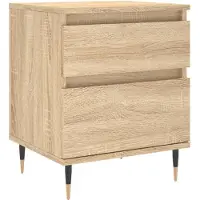 vidaXL Table de chevet ch¿ºne sonoma 40x35x50 cm bois d¡¯ing¿¿nierie