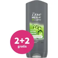 Dove Hommes+Soins Extra Fresh Nettoyant Corps et Visage - 400 ml