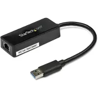 StarTech.com Gigabit Usb 3.0 Nic W/ Usb Port Noir