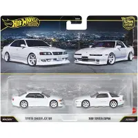 Hot Wheels Lot de 2 véhicules Toyota moulés sous pression à l'échelle 1:64 de la collection Premium Car