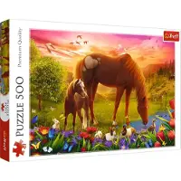 Trefl 500 Puzzle Chevaux dans le pré 37451