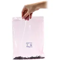 Safeguard Sacs ESD, roses, dissipatifs, fermeture à glissière, 90 µm, 127 x 203 mm, 100 pièces (100 pcs)