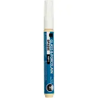 Creativ Company Crayon à peinture pour verre et porcelaine, épaisseur de trait : 2-4 mm, blanc, couvrant, 1pc