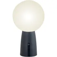 Zafferano Lampe De Table Olimpia Pro Gris Foncé Rechargeable Et Dimmable