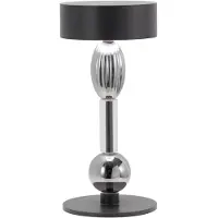 Zafferano Royal Family Wi-Fi - Lampe De Table Led Intelligente Rechargeable, Autonomie 36 H, Aluminium Titane, Verre Soufflé