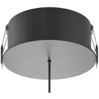 Beneito Faure Rosace De Plafond Encastrée Nano Ø90X22Mm - Noir Mat Pour Lampe Alp Space
