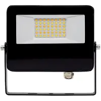 Beneito Faure Projecteur Led Extérieur Sky 20W Avec Technologie De Commutation Cct 3000K/4000K/5000K, Faisceau De 115°, Cadre En Aluminium Noir -