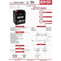 Bs Battery SLA Batterie sans entretien activée en usine - BTX14AH/BB14-A2/B2