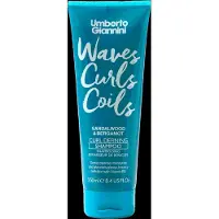 Umberto Giannini , Waves Curls Coils, Shampoo pour cheveux bouclés, définissant et hydratant, 250 ml