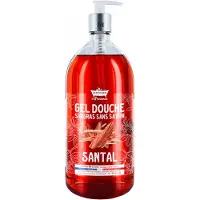 Les Petits Bains de Provence Santal (Distributeur de savon pour les mains, Savon liquide, 1000 ml)