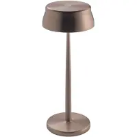 Zafferano Sister Light Lampe De Table Wi-Fi Smart Led Cuivre Rechargeable Et Dimmable
