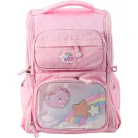 Lean Sac à dos scolaire Licorne avec sangle de poitrine rose 20l