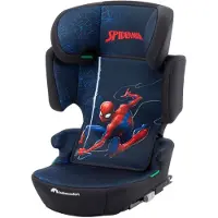 Bebeconfort Disney Hera i-Fix, siège auto, 3,5 à 12 ans, Marvel Spiderman, siège auto rabattable, léger (4,4 kg), 14 positions d'appui-tête, Spiderman Fun