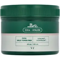 VT Cosmetics - Cica Mild Toner Pad - Disques purifiants CICA