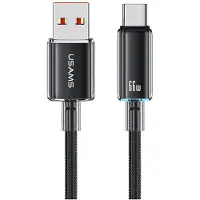 Usams Kabel Cloud Series Us-Sj658 6A Usb-A Do Usb-C 1,2M Czarny