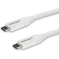 StarTech.com .com Câble USB-C vers USB-C avec Power Delivery 5A de 4 m - USB 2.0 - Blanc