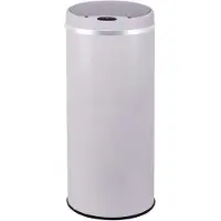 Kitchen Move Poubelle automatique 42l blanc mat - - BAT-42LI SNOW - inox couleur