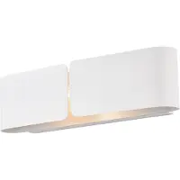 BeLight Hug Applique Avec Diffuseur Découpé Laser En Fer Laqué Blanc 2 Lumières .45 P.10 Bl316-Ap2-Bco