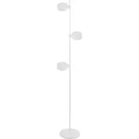 Zafferano Super O Lampadaire Led Blanc Rechargeable Et Dimmable 3 Modules Lumineux