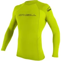 O'Neill Basic Skins Crew Long Sleeve Rash Guard Vert S