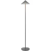 Zafferano Lampadaire Led Pina Xxl Titane, Rechargeable, 6W Ip65, Variateur, Tête Magnétique, Lumière D'Ambiance