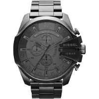 Diesel Montre à affichage analogique 'Mega Chief' gris foncé