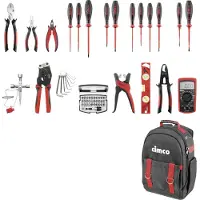 Cimco Sac à dos à outils Ergo Starter 170405 (l x H x P) 370 x 490 x 210 mm (29 pièces)