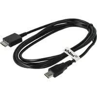 VHBW Câble de données USB-C compatible avec Sony Walkman NWZ-E585, NWZ-F806, NWZ-F805, NWZ-E584, NWZ-E584B, NWZ-E575B lecteur MP3 - noir, 150 cm