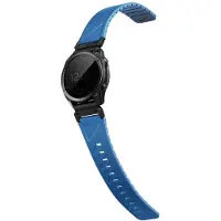 Uniq Fluo Strap for Garmin 22mm Blue (Acier inoxydable, Plastique, Silicone, Silicone), Sangles de montre, Bleu