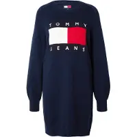 Tommy Hilfiger Robes en maille bleu foncé / rouge / blanc
