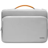 Tomtoc Defender-A14 Attaché-case pour ordinateur portable 14 pouces, Gris