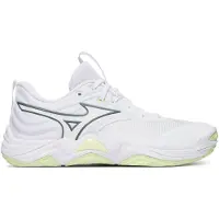 Mizuno Chaussures de sport d'intérieur Wave Momentum Elite pour femmes, couleur blanche, pointure EU 40 1/2. Femme, couleur blanche, pointure EU 40 1/2