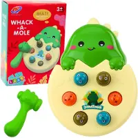 Leantoys Mini Whack A Mole Dinosaur Egg Skill Game Vert