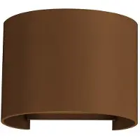 Beneito Faure Applique Murale Led Lek R 6,8W, Orientable 0-120°, 2700K, Texture Corten, Ip54, Usage Intérieur Et Extérieur Par . Design Moderne.