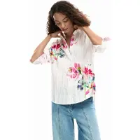 Desigual Chemisier jaune / rose / rouge / blanc