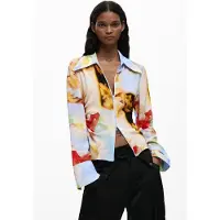 Desigual T-shirt bleu pastel / jaune / rouge / noir