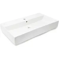 SAT EDGY lavabo 80 cm rectangulaire, blanc