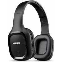 Grixx Casque supra-auriculaire , Bluetooth 5.0, autonomie jusqu'à 10 heures, couleur noire
