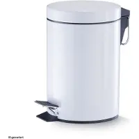 Zeller 18208 Tretabfalleimer Stahl weiß 3 L