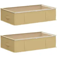 vidaXL : Boîtes de rangement avec fenêtre transparente, lot de 2, 50,4 L