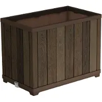 Keter 261035 garden planter walnut