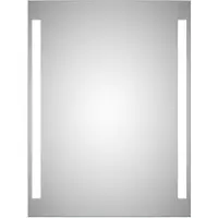 Talos Miroir de salle de bain avec éclairage Miroir de salle de bain LED avec éclairage 80 x 60 cm - adapté aux pièces humides grâce au corps en aluminium - blanc neutre