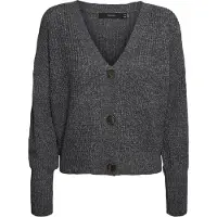 Vero Moda Cardigan 'VMLea' gris foncé
