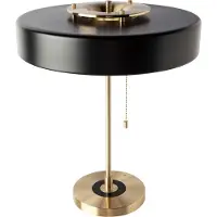 ANGEL CERDA SL Angel Cerdá Lampe de table en aluminium doré et aluminium noir 8061