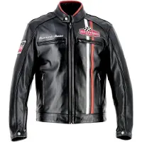 Helstons Jay Motul Edition blouson en cuir de moto, noir, XL