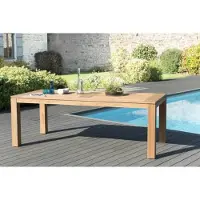 Macabane KIM - Table à manger DENVER 220 x 100cm couleur naturelle KIM