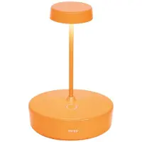 Zafferano Lampe De Table Led Swap Mini Pro Orange, Rechargeable Et Dimmable