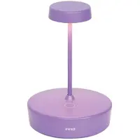 Zafferano Lampe De Table Led Swap Mini Pro Lilas, Rechargeable Et Dimmable