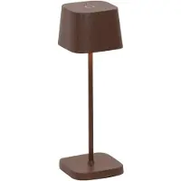 Zafferano Ofelia Pro Micro Lampe De Table Led Corten Rechargeable Et Dimmable